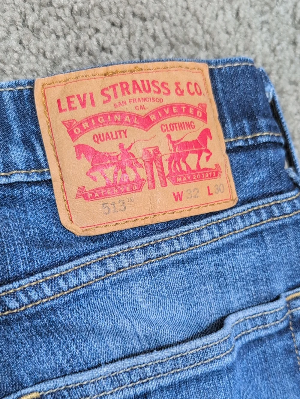 Levis 513 Slim Straight Men's Jeans 32X30